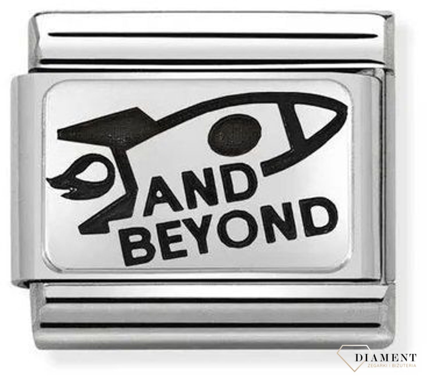 Nomination - Link 925 zawieszka srebro 'Rakieta z napisem i dalej' 330109 25 biżuteria nomination nomination zawieszki nomination baza.jpg